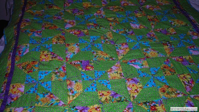 Katelyn's double pinwheel quilt