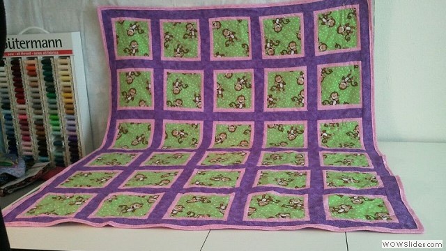 Monkey Quilt for Kelly