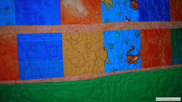 Tigger flannel backing quilt